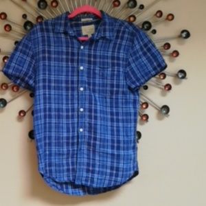 Lucky Brand Men's Half Sleeves Shirt